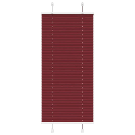 Plissé rolgordijn 65x100 cm stofbreedte 64,4 cm bordeauxrood is nu te koop bij PeponiXL, paradijselijk wonen!