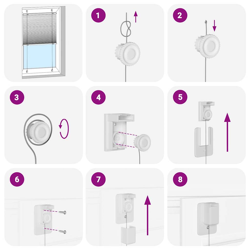Plissé rolgordijn 120x100cm stofbreedte 119,4cm bordeauxrood is nu te koop bij PeponiXL, paradijselijk wonen!