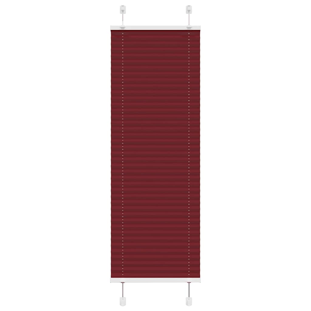 Plissé rolgordijn 40x150 cm stofbreedte 39,4 cm bordeauxrood is nu te koop bij PeponiXL, paradijselijk wonen!