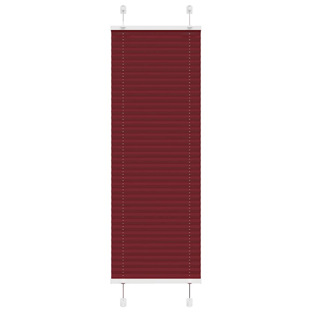 Plissé rolgordijn 45x150 cm stofbreedte 44,4 cm bordeauxrood is nu te koop bij PeponiXL, paradijselijk wonen!
