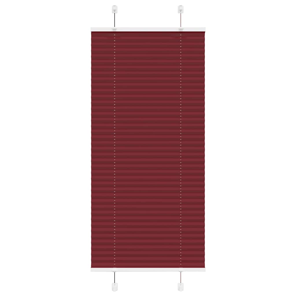 Plissé rolgordijn 55x150 cm stofbreedte 54,4 cm bordeauxrood is nu te koop bij PeponiXL, paradijselijk wonen!