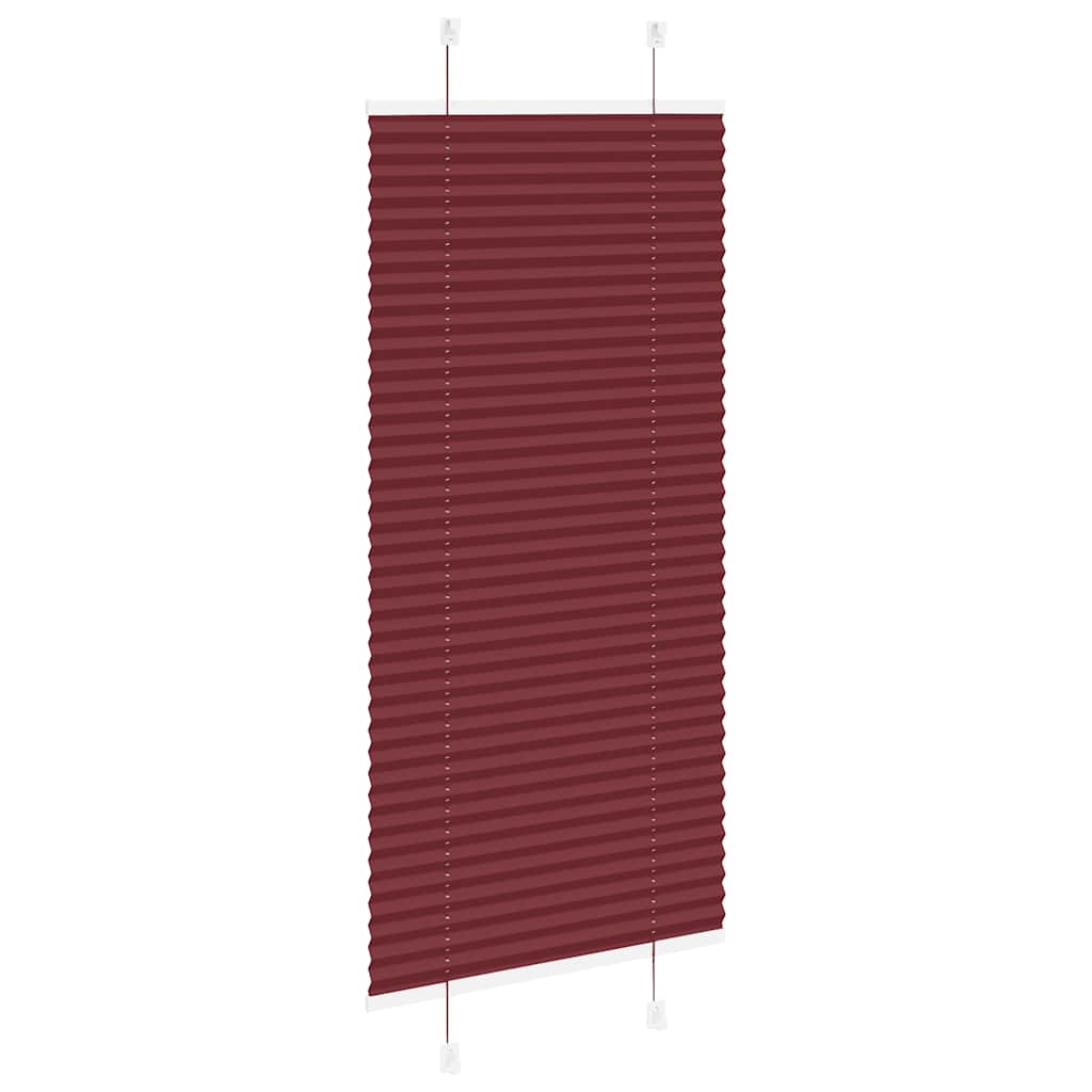Plissé rolgordijn 55x150 cm stofbreedte 54,4 cm bordeauxrood is nu te koop bij PeponiXL, paradijselijk wonen!