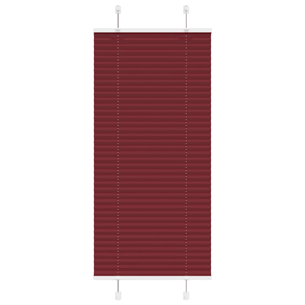 Plissé rolgordijn 60x150 cm stofbreedte 59,4 cm bordeauxrood is nu te koop bij PeponiXL, paradijselijk wonen!