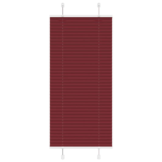 Plissé rolgordijn 60x150 cm stofbreedte 59,4 cm bordeauxrood is nu te koop bij PeponiXL, paradijselijk wonen!