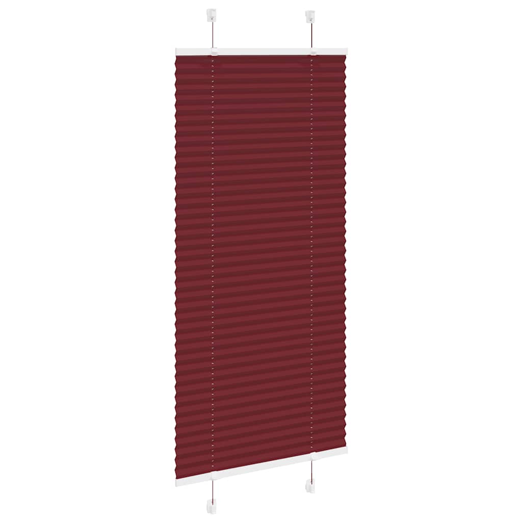 Plissé rolgordijn 60x150 cm stofbreedte 59,4 cm bordeauxrood is nu te koop bij PeponiXL, paradijselijk wonen!