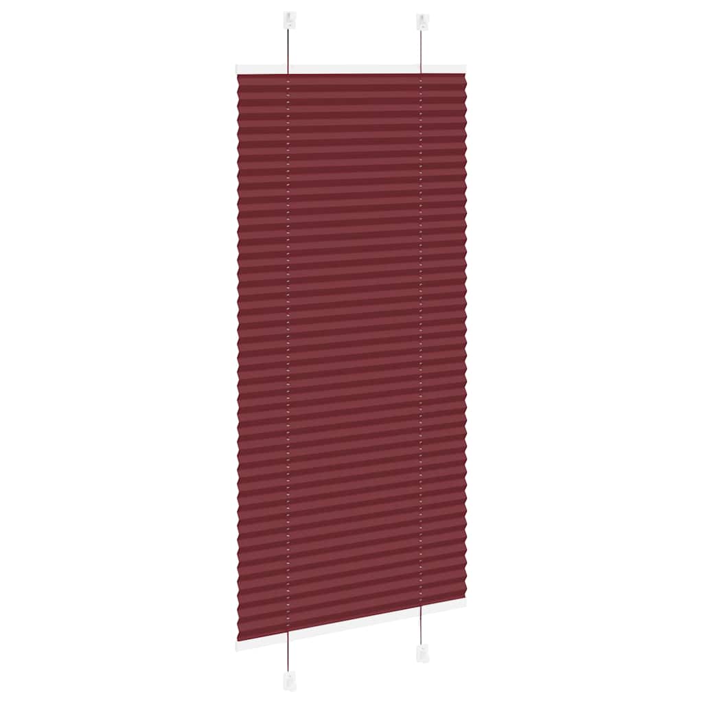 Plissé rolgordijn 60x150 cm stofbreedte 59,4 cm bordeauxrood is nu te koop bij PeponiXL, paradijselijk wonen!