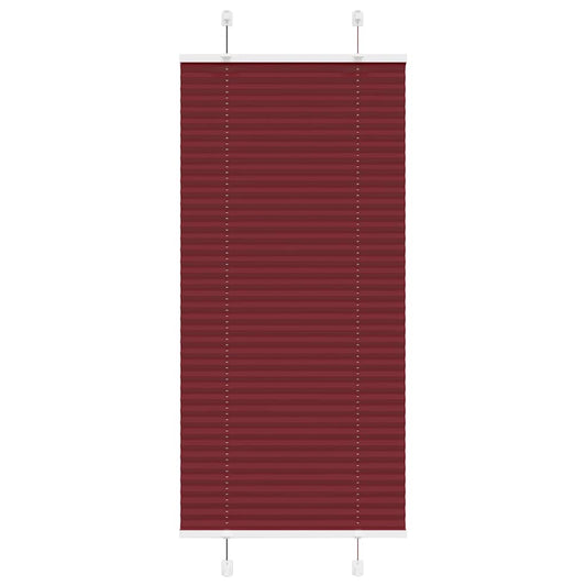 Plissé rolgordijn 65x150 cm stofbreedte 64,4 cm bordeauxrood is nu te koop bij PeponiXL, paradijselijk wonen!