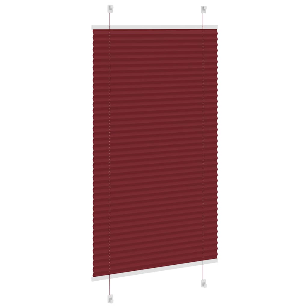 Plissé rolgordijn 70x150 cm stofbreedte 69,4 cm bordeauxrood is nu te koop bij PeponiXL, paradijselijk wonen!