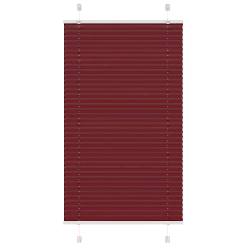 Plissé rolgordijn 75x150 cm stofbreedte 74,4 cm bordeauxrood is nu te koop bij PeponiXL, paradijselijk wonen!