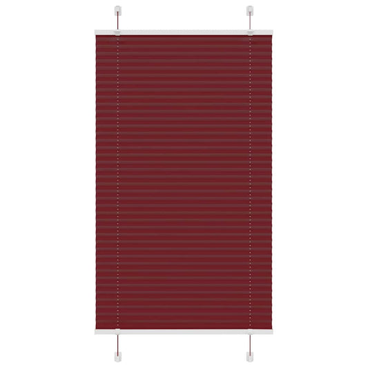 Plissé rolgordijn 75x150 cm stofbreedte 74,4 cm bordeauxrood is nu te koop bij PeponiXL, paradijselijk wonen!