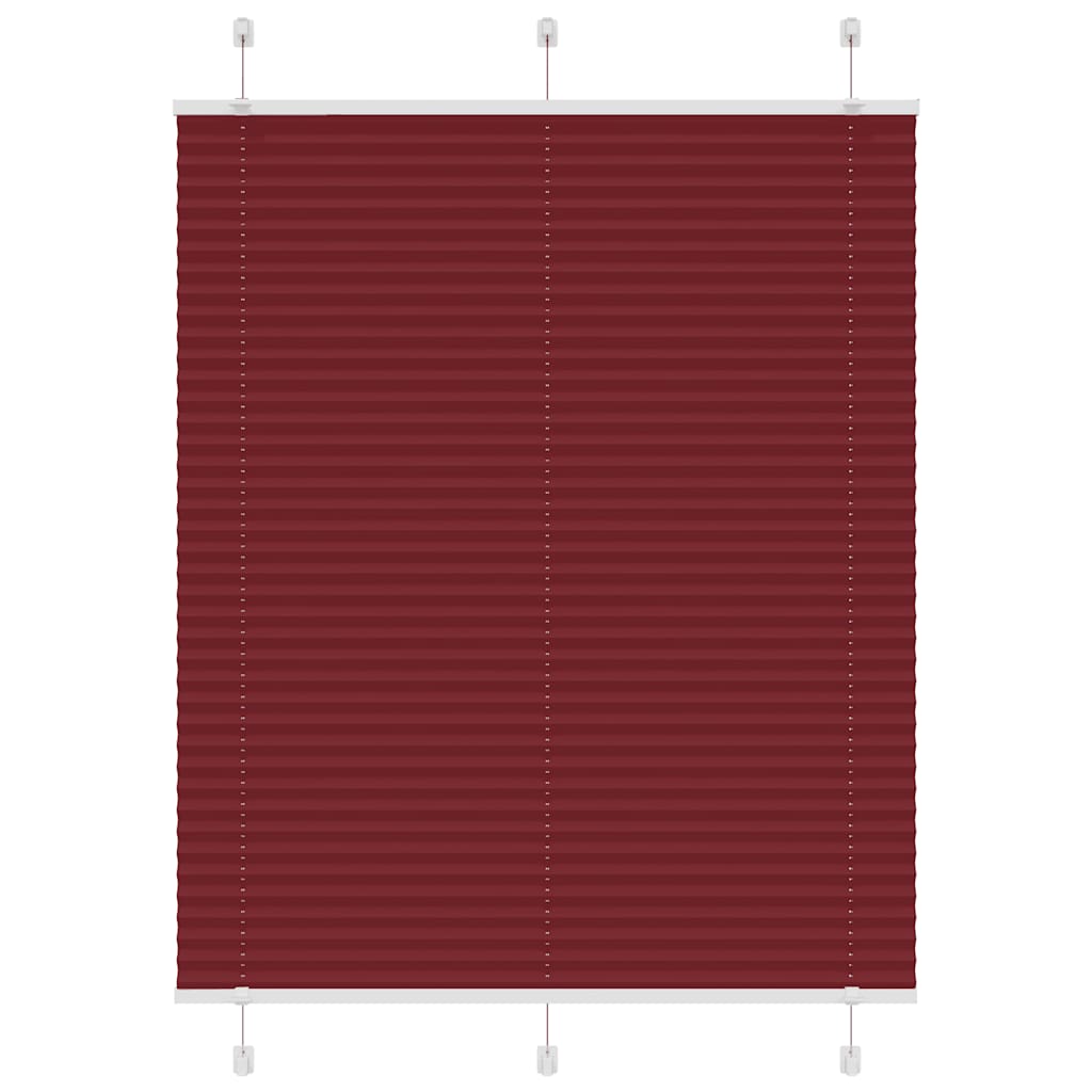 Plissé rolgordijn 105x150cm stofbreedte 104,4cm bordeauxrood is nu te koop bij PeponiXL, paradijselijk wonen!