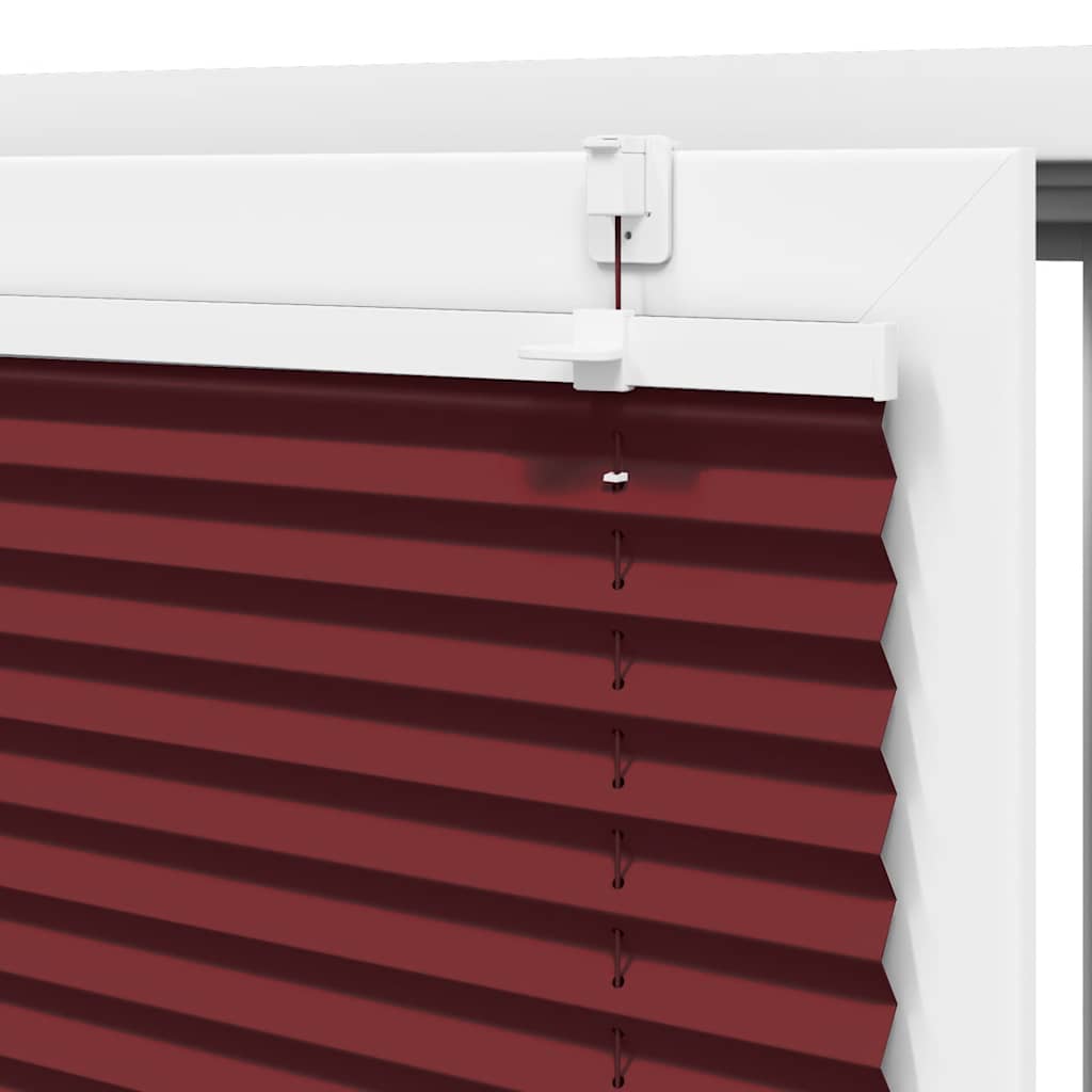Plissé rolgordijn 45x200 cm stofbreedte 44,4 cm bordeauxrood is nu te koop bij PeponiXL, paradijselijk wonen!