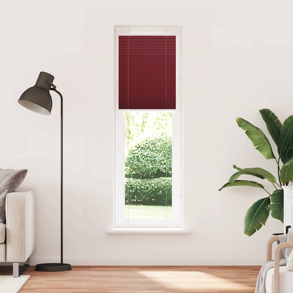 Plissé rolgordijn 60x200 cm stofbreedte 59,4 cm bordeauxrood is nu te koop bij PeponiXL, paradijselijk wonen!