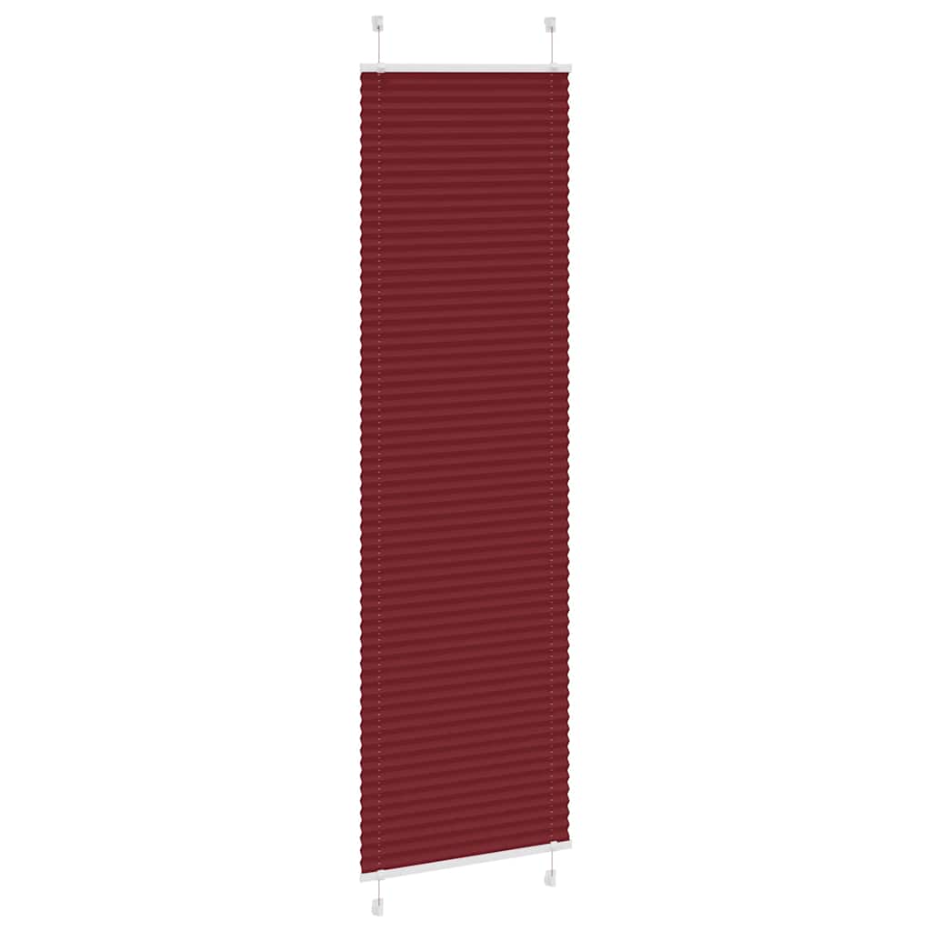 Plissé rolgordijn 60x200 cm stofbreedte 59,4 cm bordeauxrood is nu te koop bij PeponiXL, paradijselijk wonen!