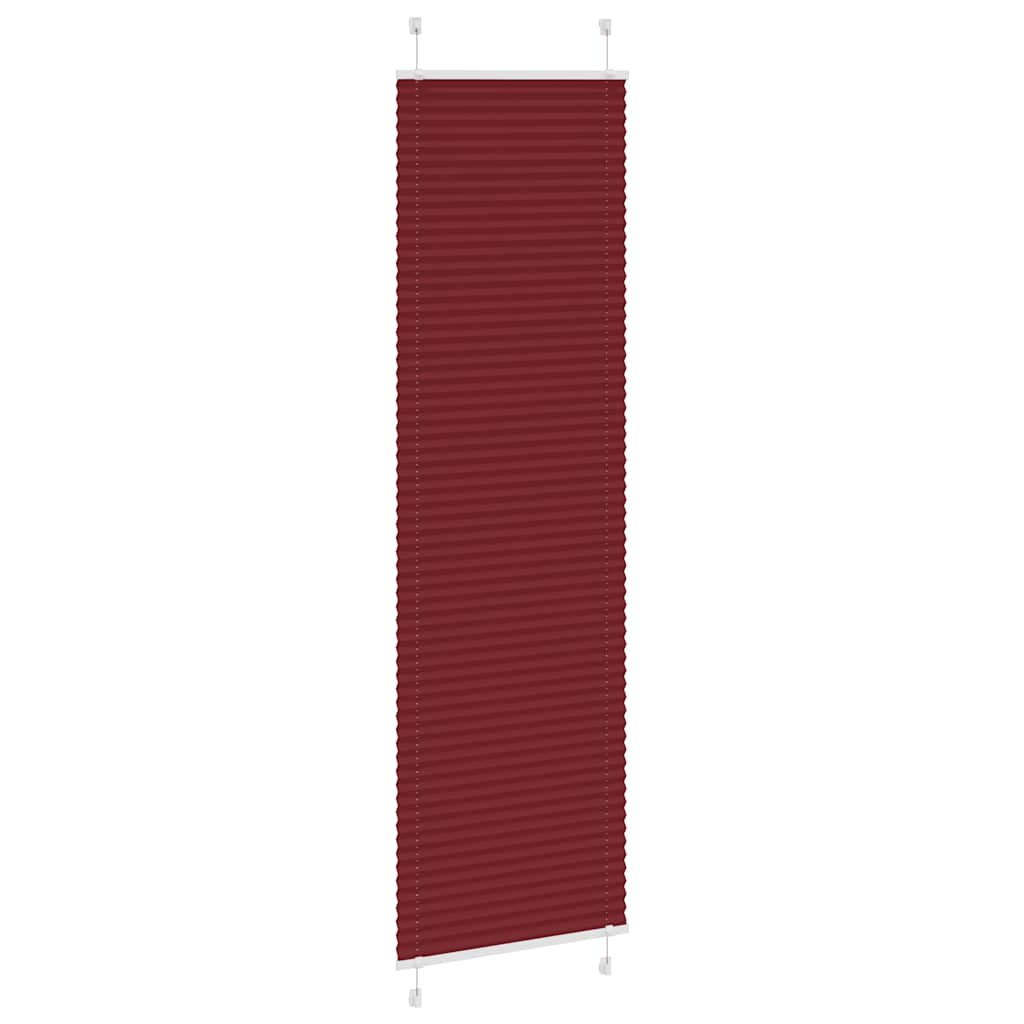 Plissé rolgordijn 65x200 cm stofbreedte 64,4 cm bordeauxrood is nu te koop bij PeponiXL, paradijselijk wonen!