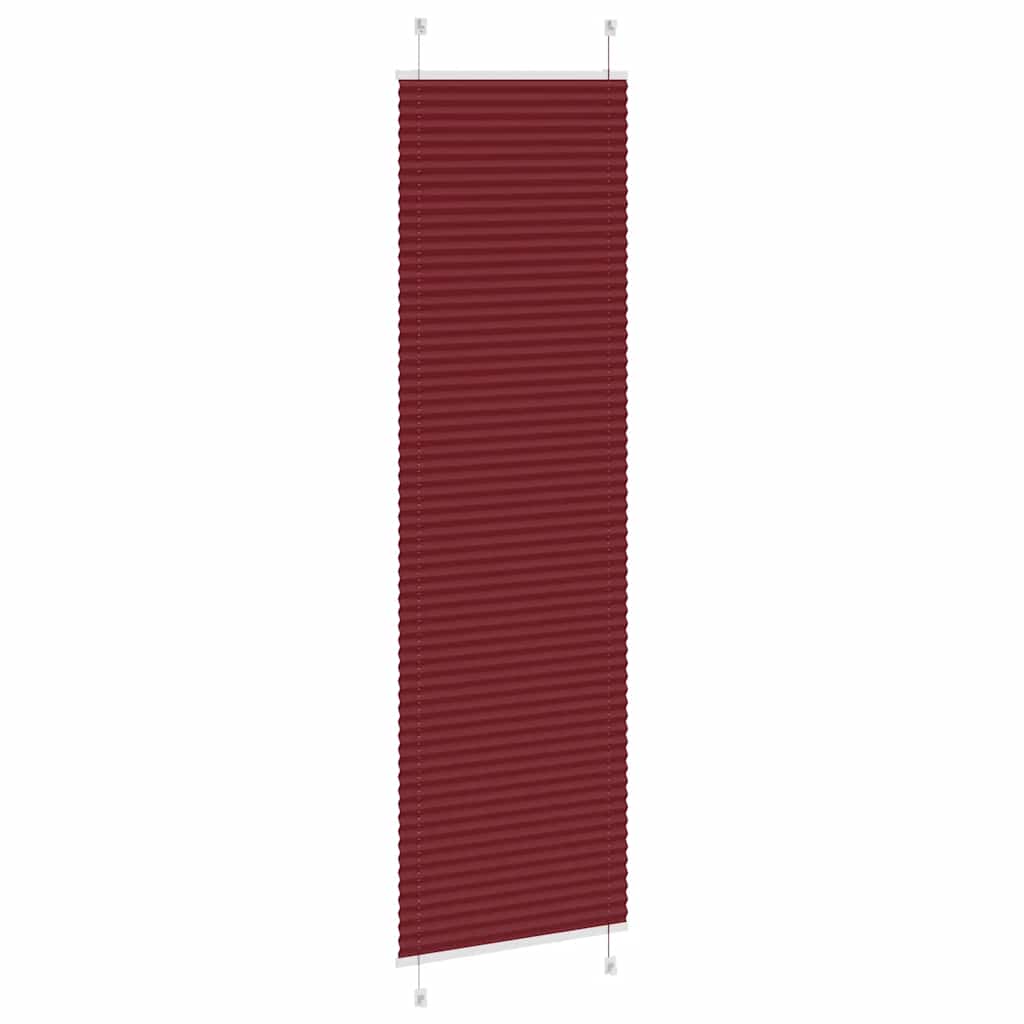 Plissé rolgordijn 65x200 cm stofbreedte 64,4 cm bordeauxrood is nu te koop bij PeponiXL, paradijselijk wonen!