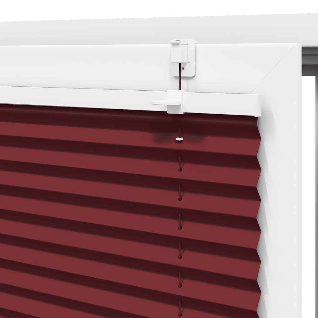 Plissé rolgordijn 70x200 cm stofbreedte 69,4 cm bordeauxrood is nu te koop bij PeponiXL, paradijselijk wonen!