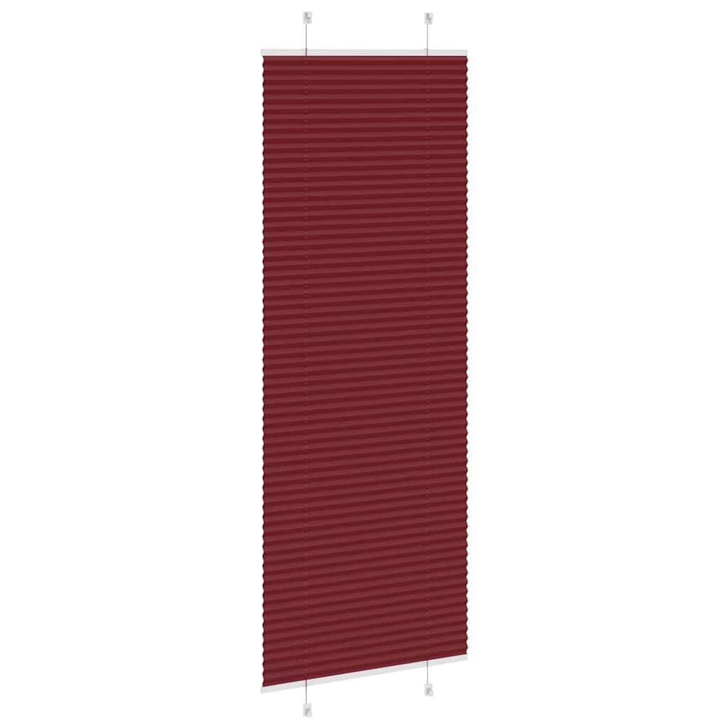 Plissé rolgordijn 80x200 cm stofbreedte 79,4 cm bordeauxrood is nu te koop bij PeponiXL, paradijselijk wonen!
