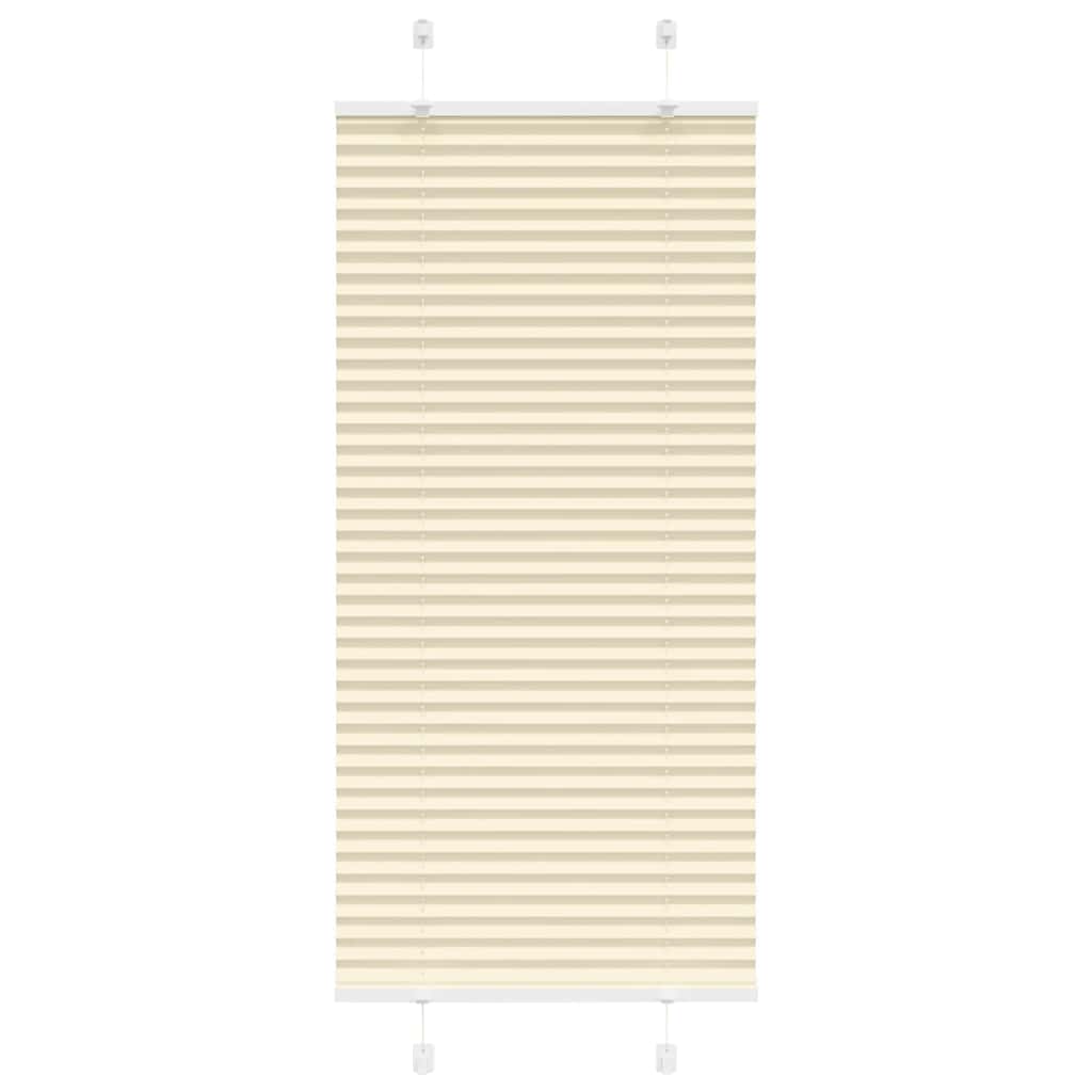 Plissé rolgordijn 65x100 cm stofbreedte 64,4 cm polyester crème is nu te koop bij PeponiXL, paradijselijk wonen!