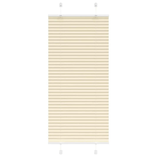 Plissé rolgordijn 65x100 cm stofbreedte 64,4 cm polyester crème is nu te koop bij PeponiXL, paradijselijk wonen!