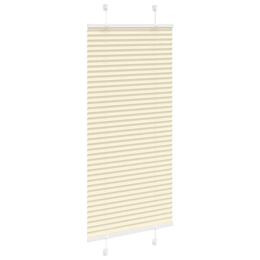 Plissé rolgordijn 65x100 cm stofbreedte 64,4 cm polyester crème is nu te koop bij PeponiXL, paradijselijk wonen!