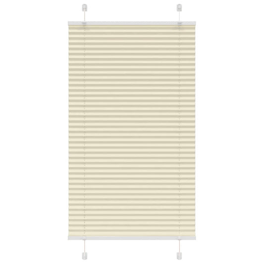 Plissé rolgordijn 70x100 cm stofbreedte 69,4 cm polyester crème is nu te koop bij PeponiXL, paradijselijk wonen!