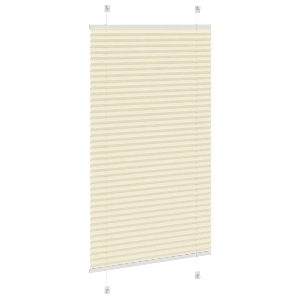 Plissé rolgordijn 75x100 cm stofbreedte 74,4 cm polyester crème is nu te koop bij PeponiXL, paradijselijk wonen!