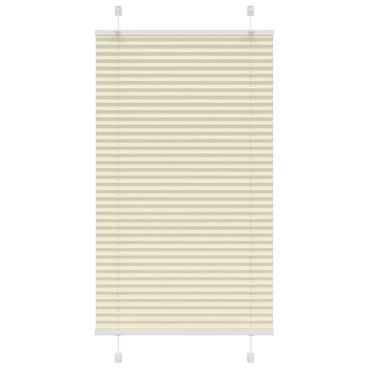 Plissé rolgordijn 80x100 cm stofbreedte 79,4 cm polyester crème is nu te koop bij PeponiXL, paradijselijk wonen!