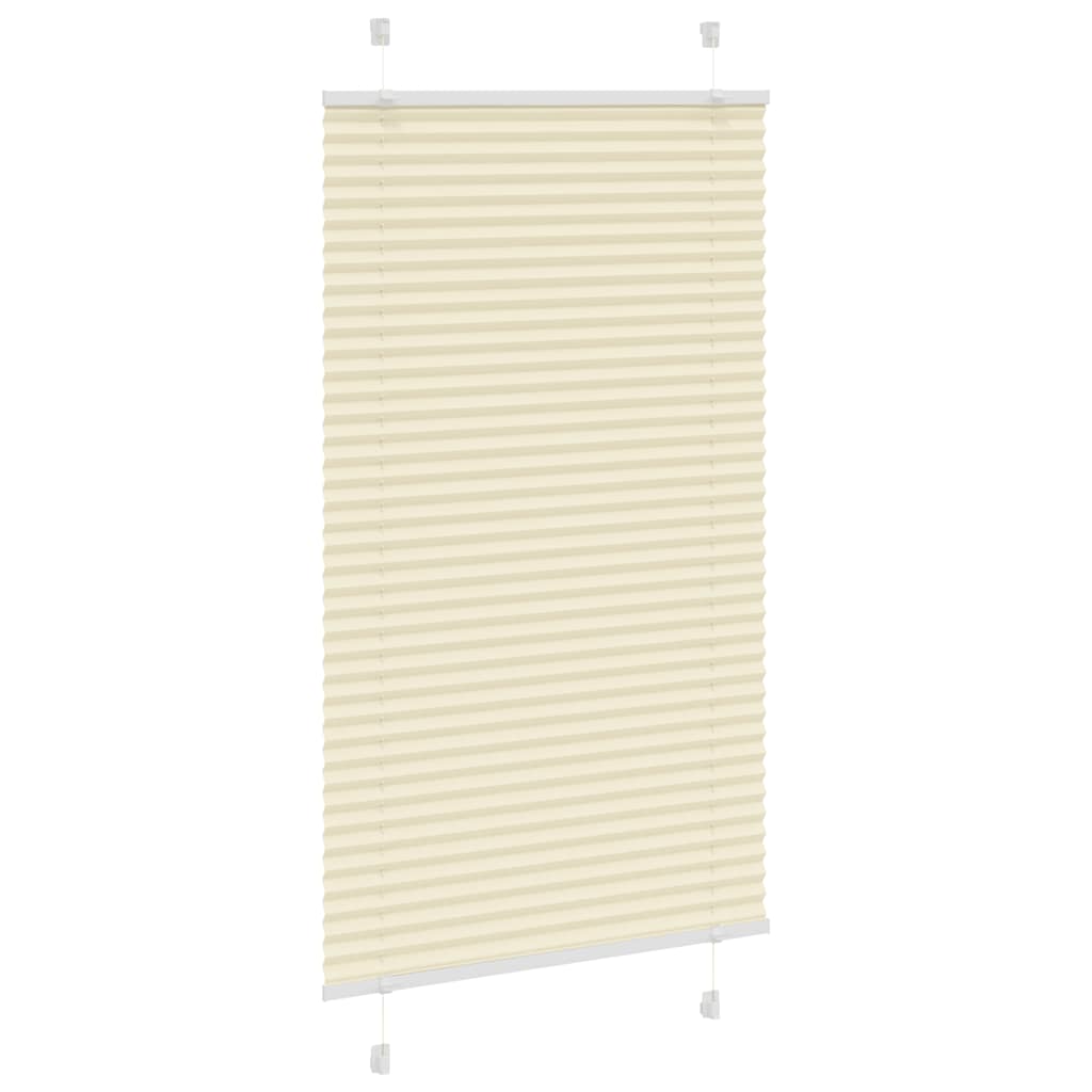 Plissé rolgordijn 80x100 cm stofbreedte 79,4 cm polyester crème is nu te koop bij PeponiXL, paradijselijk wonen!