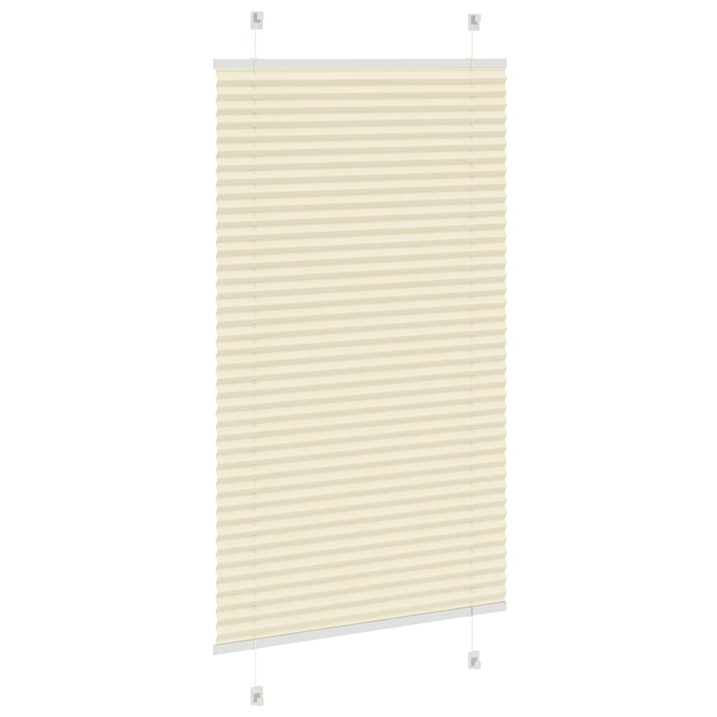Plissé rolgordijn 80x100 cm stofbreedte 79,4 cm polyester crème is nu te koop bij PeponiXL, paradijselijk wonen!