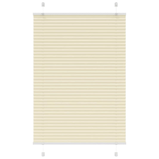 Plissé rolgordijn 90x100 cm stofbreedte 89,4 cm polyester crème is nu te koop bij PeponiXL, paradijselijk wonen!