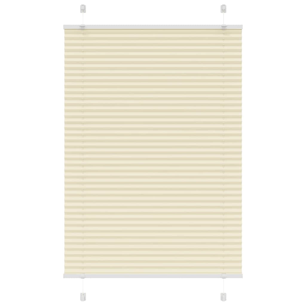 Plissé rolgordijn 100x100 cm stofbreedte 99,4cm polyester crème is nu te koop bij PeponiXL, paradijselijk wonen!