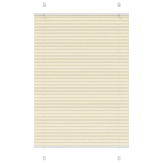 Plissé rolgordijn 100x100 cm stofbreedte 99,4cm polyester crème is nu te koop bij PeponiXL, paradijselijk wonen!