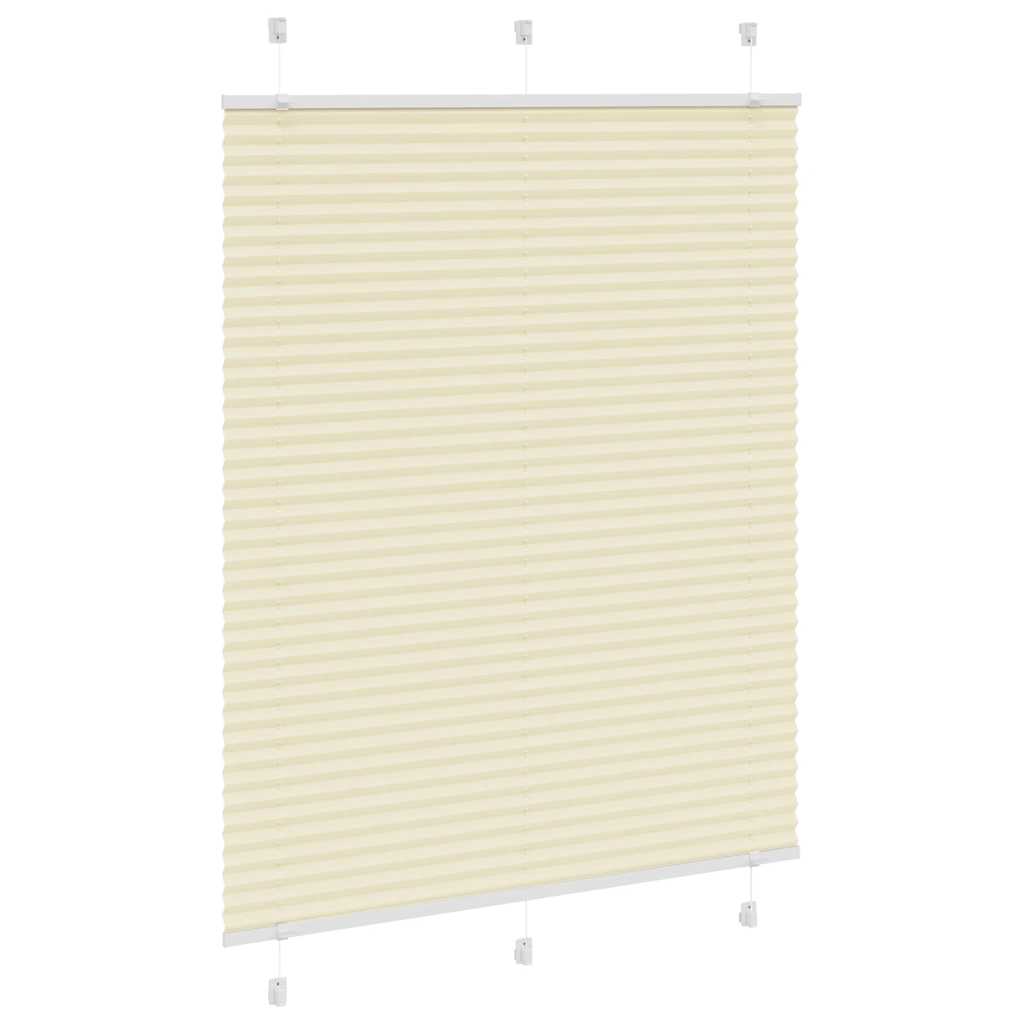 Plissé rolgordijn 105x100cm stofbreedte 104,4cm polyester crème is nu te koop bij PeponiXL, paradijselijk wonen!