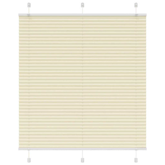 Plissé rolgordijn 115x100cm stofbreedte 114,4cm polyester crème is nu te koop bij PeponiXL, paradijselijk wonen!