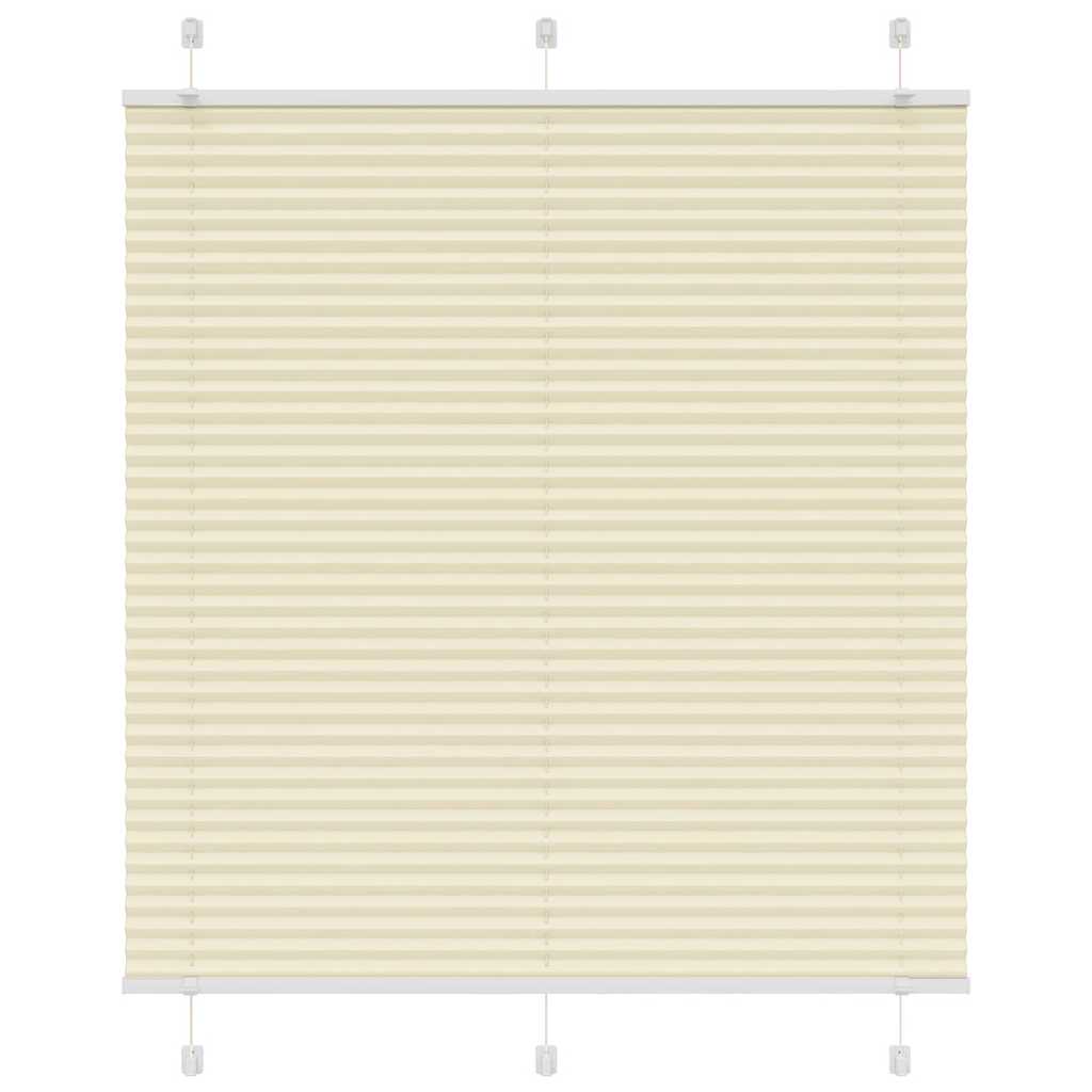 Plissé rolgordijn 120x100cm stofbreedte 119,4cm polyester crème is nu te koop bij PeponiXL, paradijselijk wonen!