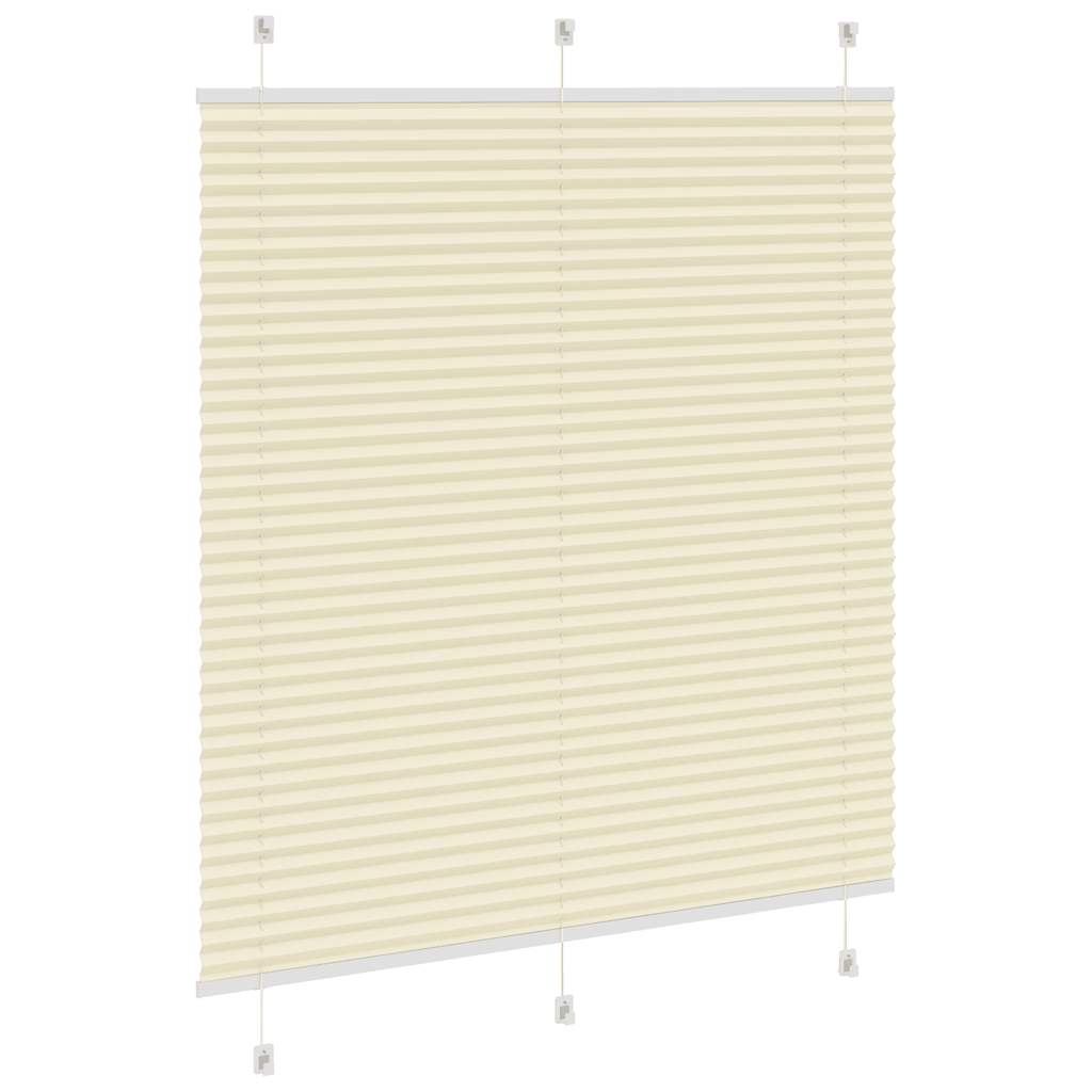 Plissé rolgordijn 120x100cm stofbreedte 119,4cm polyester crème is nu te koop bij PeponiXL, paradijselijk wonen!