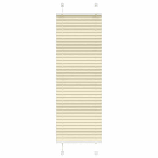 Plissé rolgordijn 50x150 cm stofbreedte 49,4 cm polyester crème is nu te koop bij PeponiXL, paradijselijk wonen!