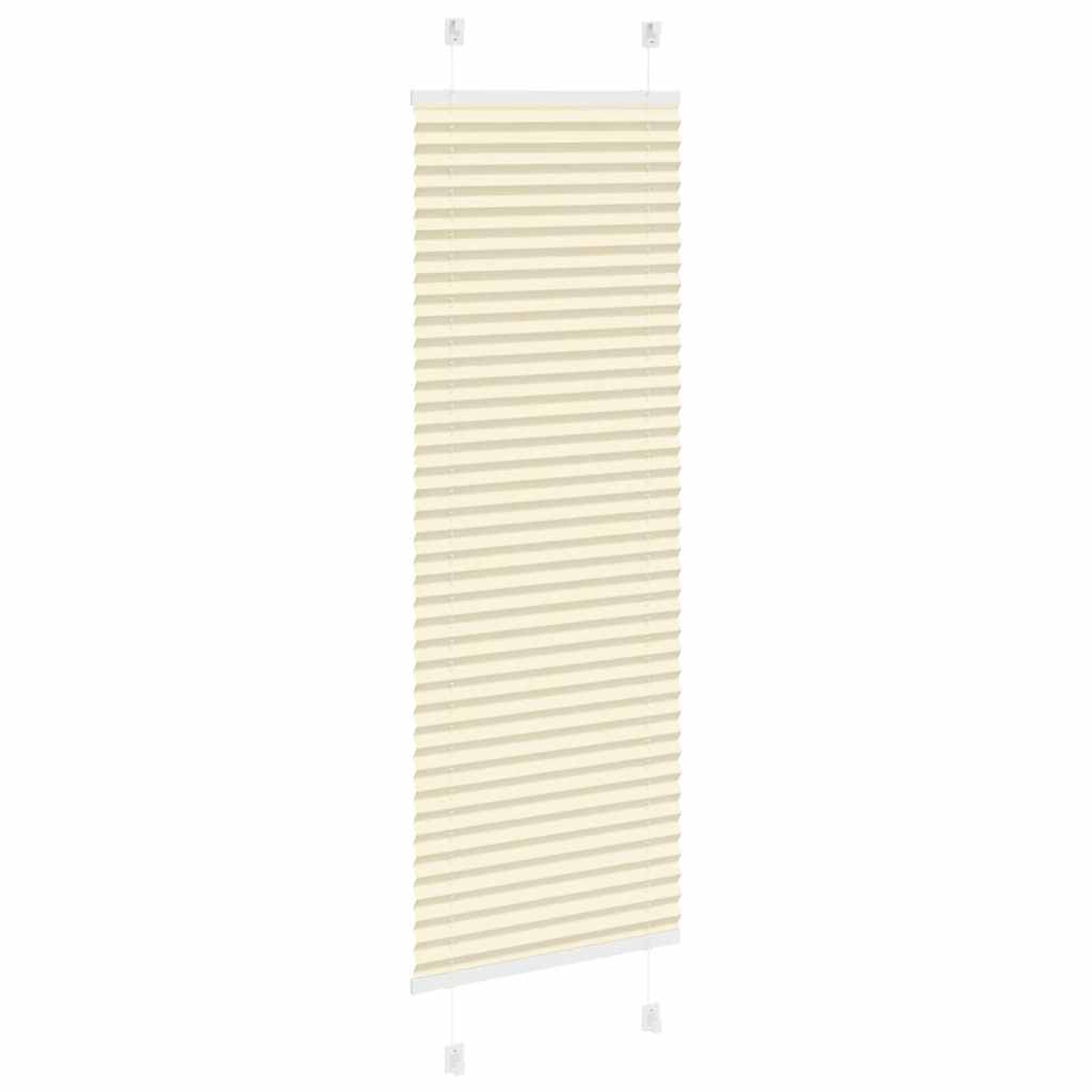 Plissé rolgordijn 50x150 cm stofbreedte 49,4 cm polyester crème is nu te koop bij PeponiXL, paradijselijk wonen!