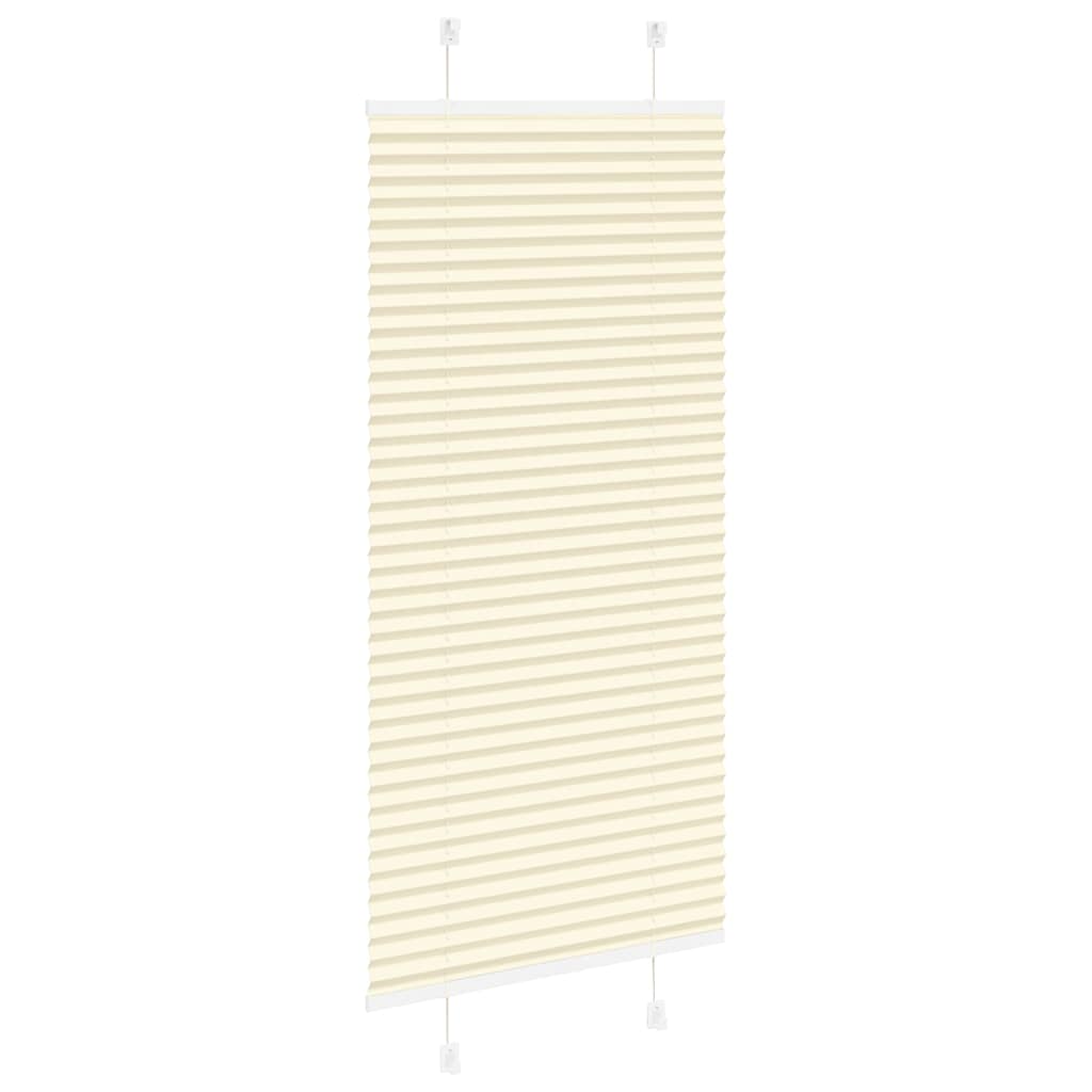 Plissé rolgordijn 60x150 cm stofbreedte 59,4 cm polyester crème is nu te koop bij PeponiXL, paradijselijk wonen!