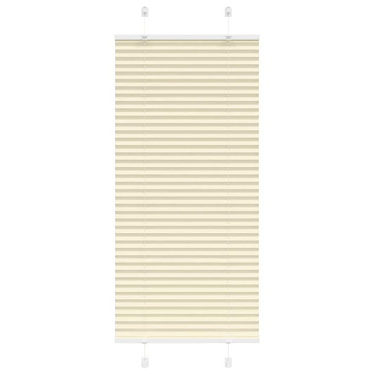 Plissé rolgordijn 65x150 cm stofbreedte 64,4 cm polyester crème is nu te koop bij PeponiXL, paradijselijk wonen!