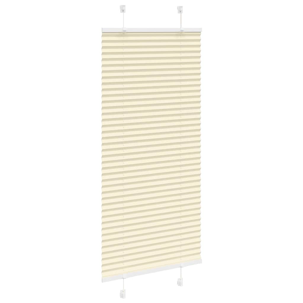 Plissé rolgordijn 65x150 cm stofbreedte 64,4 cm polyester crème is nu te koop bij PeponiXL, paradijselijk wonen!