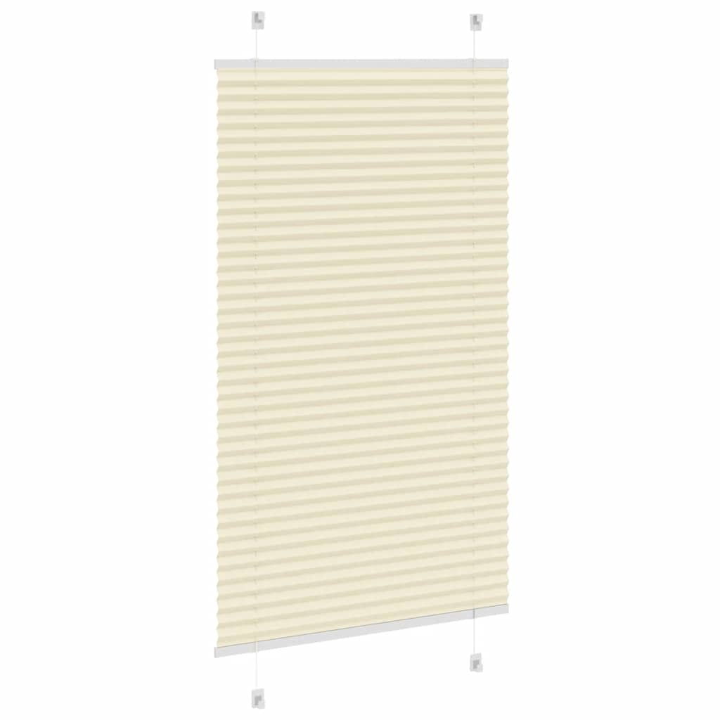 Plissé rolgordijn 75x150 cm stofbreedte 74,4 cm polyester crème is nu te koop bij PeponiXL, paradijselijk wonen!