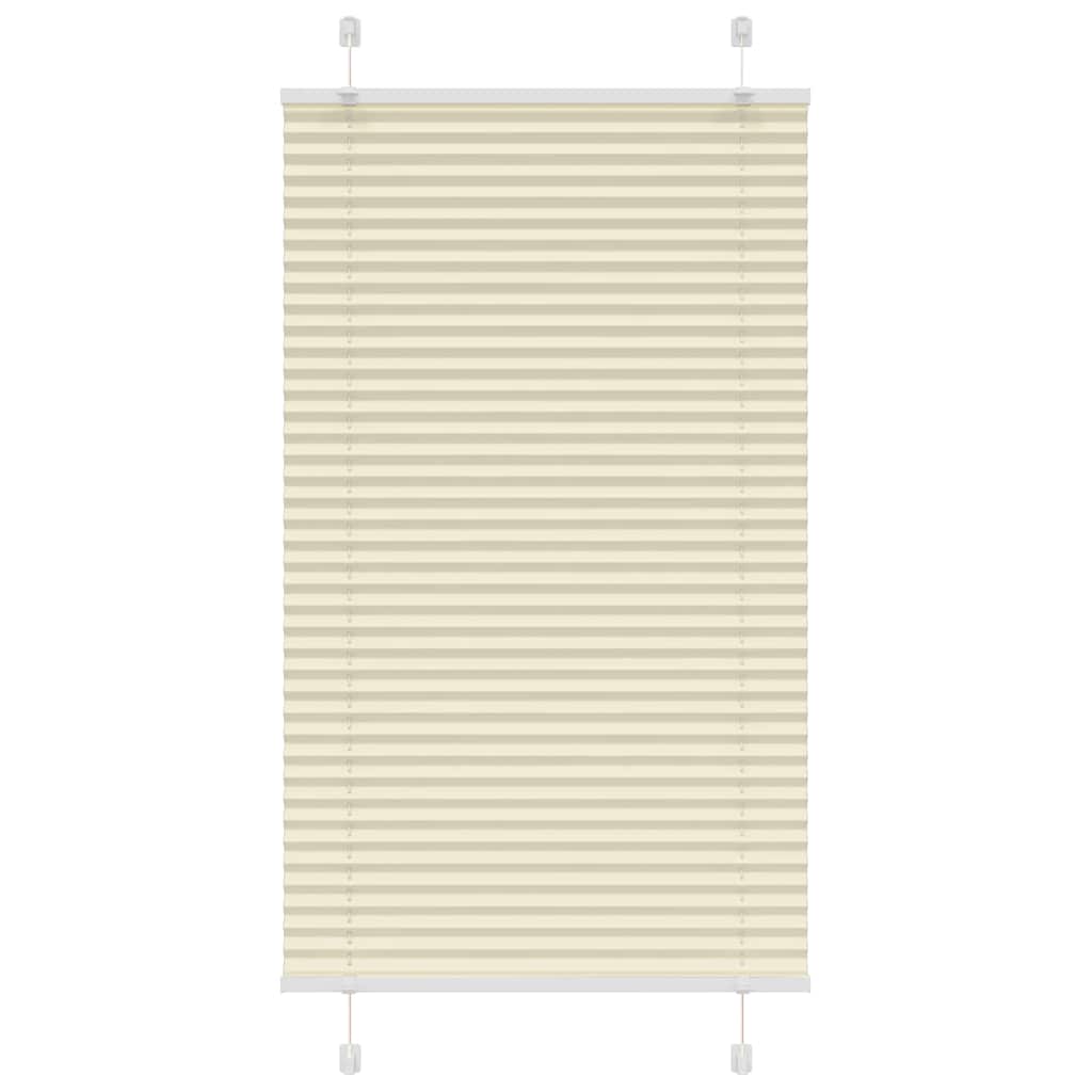 Plissé rolgordijn 80x150 cm stofbreedte 79,4 cm polyester crème is nu te koop bij PeponiXL, paradijselijk wonen!