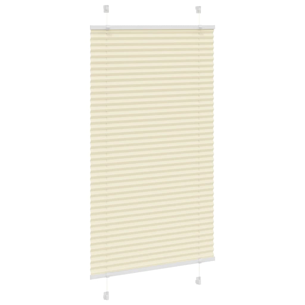 Plissé rolgordijn 80x150 cm stofbreedte 79,4 cm polyester crème is nu te koop bij PeponiXL, paradijselijk wonen!