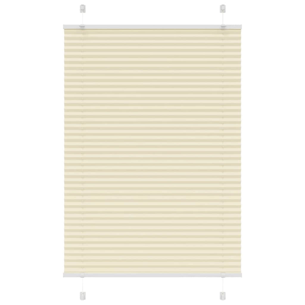 Plissé rolgordijn 85x150 cm stofbreedte 84,4 cm polyester crème is nu te koop bij PeponiXL, paradijselijk wonen!