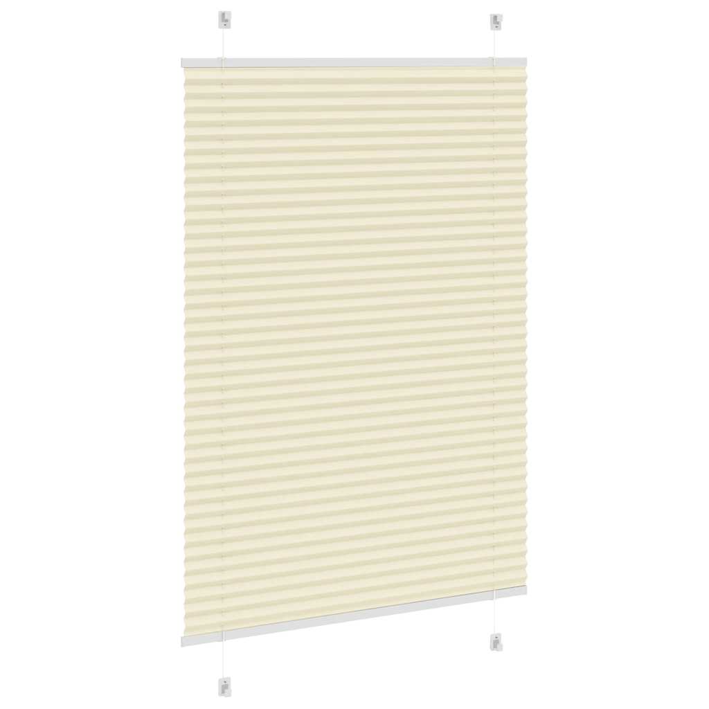 Plissé rolgordijn 85x150 cm stofbreedte 84,4 cm polyester crème is nu te koop bij PeponiXL, paradijselijk wonen!