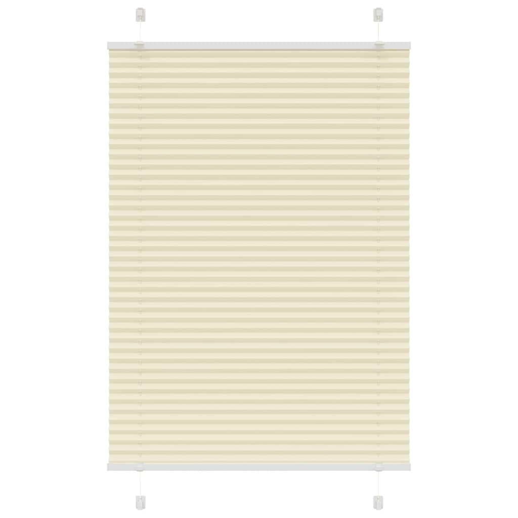 Plissé rolgordijn 90x150 cm stofbreedte 89,4 cm polyester crème is nu te koop bij PeponiXL, paradijselijk wonen!