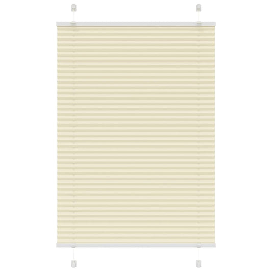 Plissé rolgordijn 95x150 cm stofbreedte 94,4 cm polyester crème is nu te koop bij PeponiXL, paradijselijk wonen!