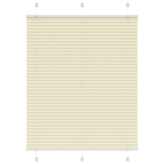 Plissé rolgordijn 105x150cm stofbreedte 104,4cm polyester crème is nu te koop bij PeponiXL, paradijselijk wonen!